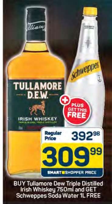 Tullamore Dew Triple Distilled Irish Whiskey 750ml