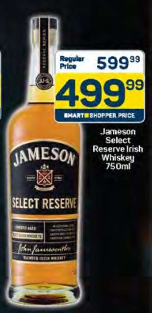 Jameson Select Reserve Irish Whiskey 750ml