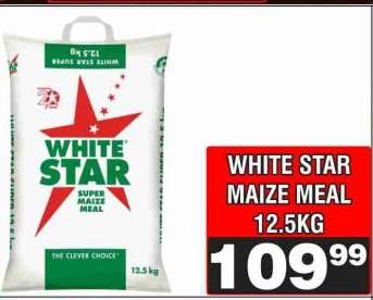 WHITE Star Maize Meal 12.5kg