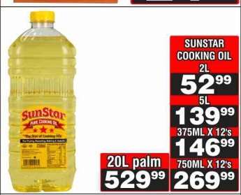 SUNSTAR COOKING OIL 2L