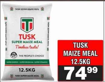 TUSK MAIZE MEAL 12.5KG
