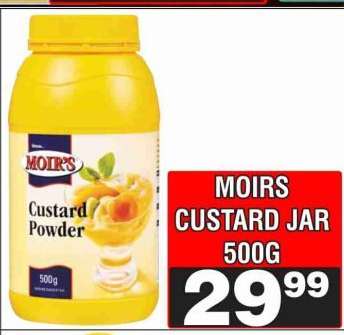 MOIRS CUSTARD JAR 500G