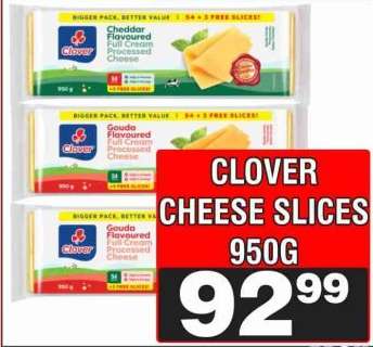Clover Cheese Slices 950g