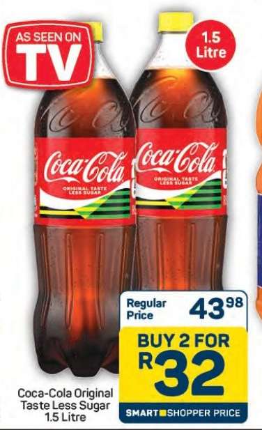 Coca Cola Original Taste Less Sugar 1.5 Litre