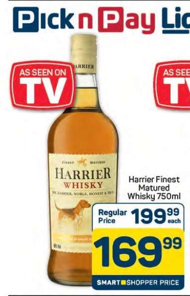 HARRIER FINEST MATURED WHISKY 750ml