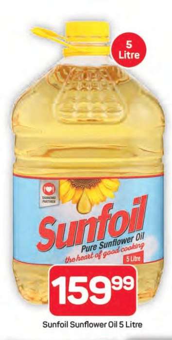 Sunfoil Sunflower Oil 5 Litre