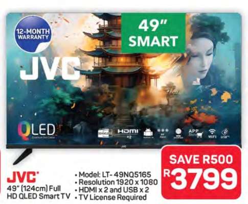 JVC 49'' Full HD QLED Smart TV