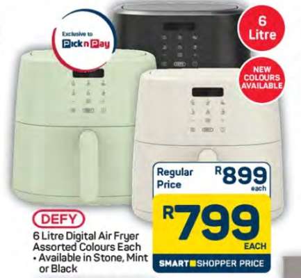DEFY 6 Litre Digital Air Fryer
