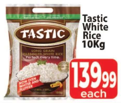 Tastic White Rice 10Kg
