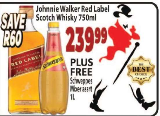 Johnnie Walker Red Label Scotch Whisky-750ml