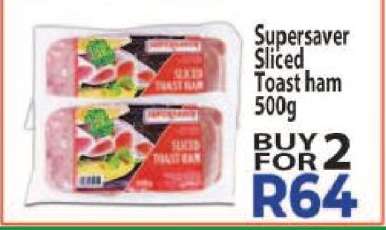 Supersaver Sliced Toast Ham 500g
