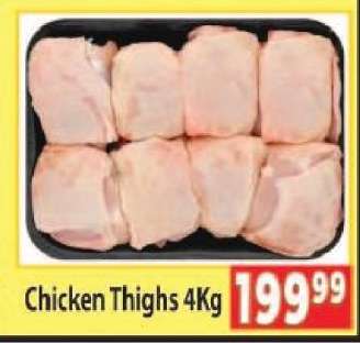 Chicken Thighs 4Kg