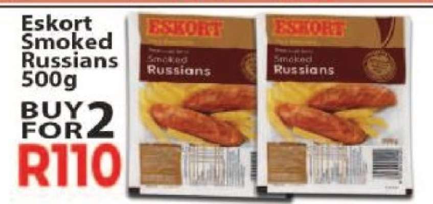 Eskort Smoked Russians 500g