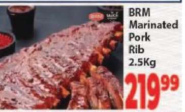 BRM Marinated Pork Rib