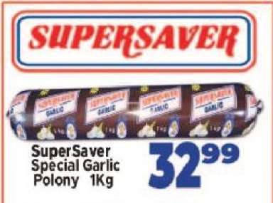 SuperSaver Special Garlic Polony 1Kg