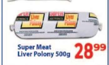 Super Meat Liver Polony 500g