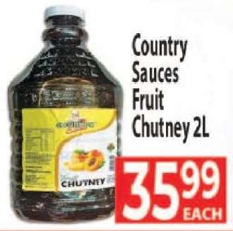 Country Sauces Fruit Chutney 2L