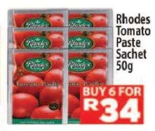 RHODES Tomato Paste Sachet 50g
