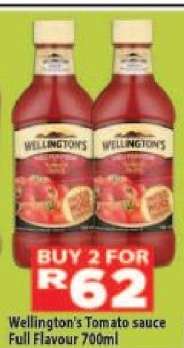 Wellington's Tomato Sauce