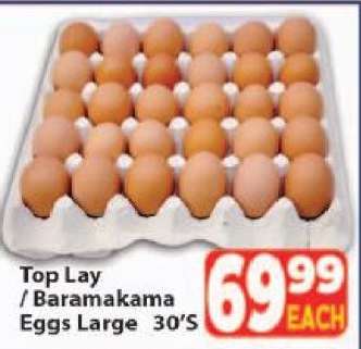 Top Lay / Baramakama Eggs Large 30's