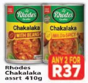 Rhodes Chakalaka asrtd 410g