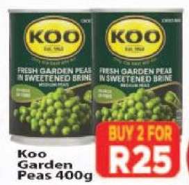 Koo Garden Peas 400g