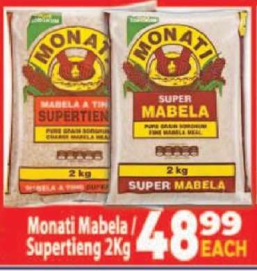 Monati Mabela/Supertieng 2Kg