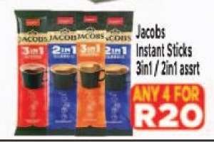 Jacobs Instant Sticks 3in1 / 2in1 asrt