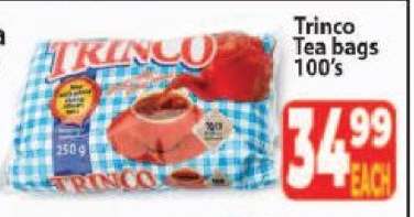 Trinco Tea Bags 100's