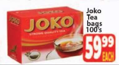 Joko Tea bags 100's