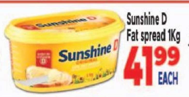 Sunshine D Fat spread 1Kg
