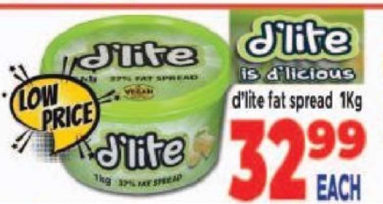 d'lite fat spread 1Kg