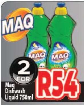 Maq Dishwash Liquid 750ml