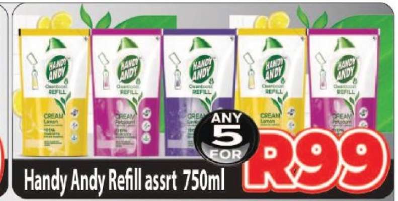 Handy Andy Refill assrt 750ml