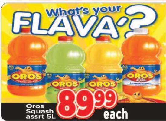 Oros Squash asrtd 5L