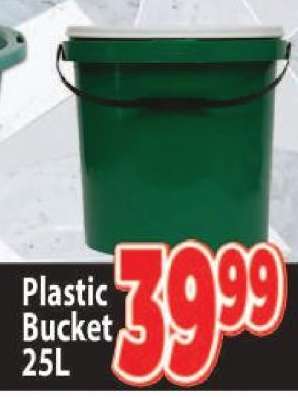 Plastic Bucket 25L
