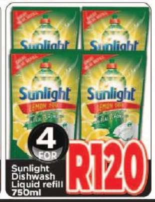 Sunlight Dishwash Liquid refill 750ml