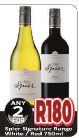 Spier Signature Range White / Red 750ml