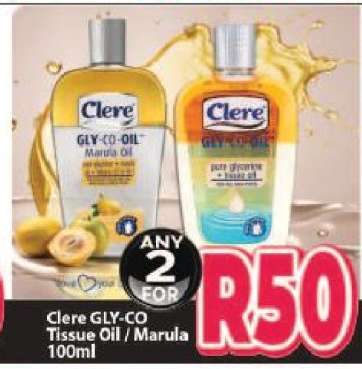 Clere GLY-CO Tissue Oil/Marula