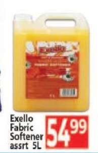 Exello Fabric Softener assrt 5L