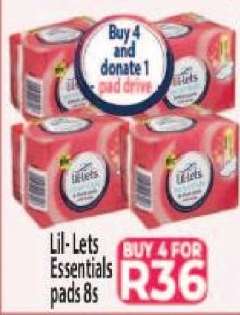LIL-LETS Essentials Pads 8s