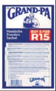 Grand-Pa Headache Powders Sachet