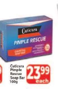 Cuticura Pimple Rescue Soap Bar 100g