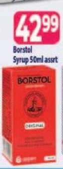 Borstel Syrup 50ml assrt