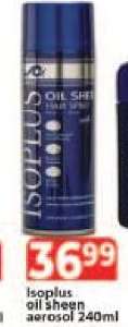 Isoplus oil sheen aerosol 240ml