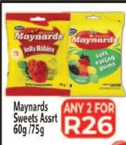 Maynards Sweets Assrt 60g/75g