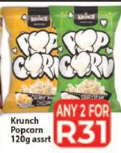 Krunch Popcorn 120g assrt