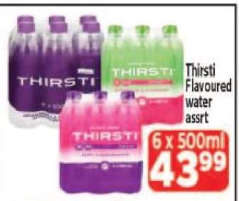 Thirsti Flavoured water assrt