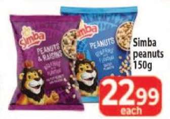 Simba peanuts 150g