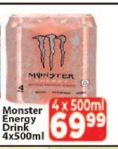 Monster Energy Drink 4x500ml